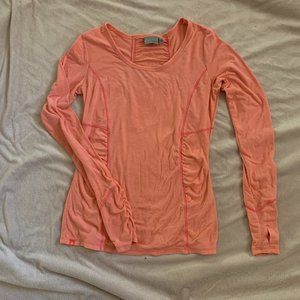 Athleteta Long Sleeve Top in Coral Size Small